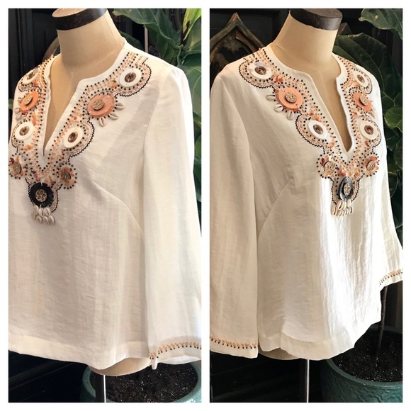 Jendo beaded boho festival tunic top - Picture 4 of 8